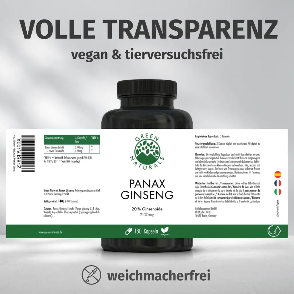 Panax Ginseng (20% Ginsenoside)