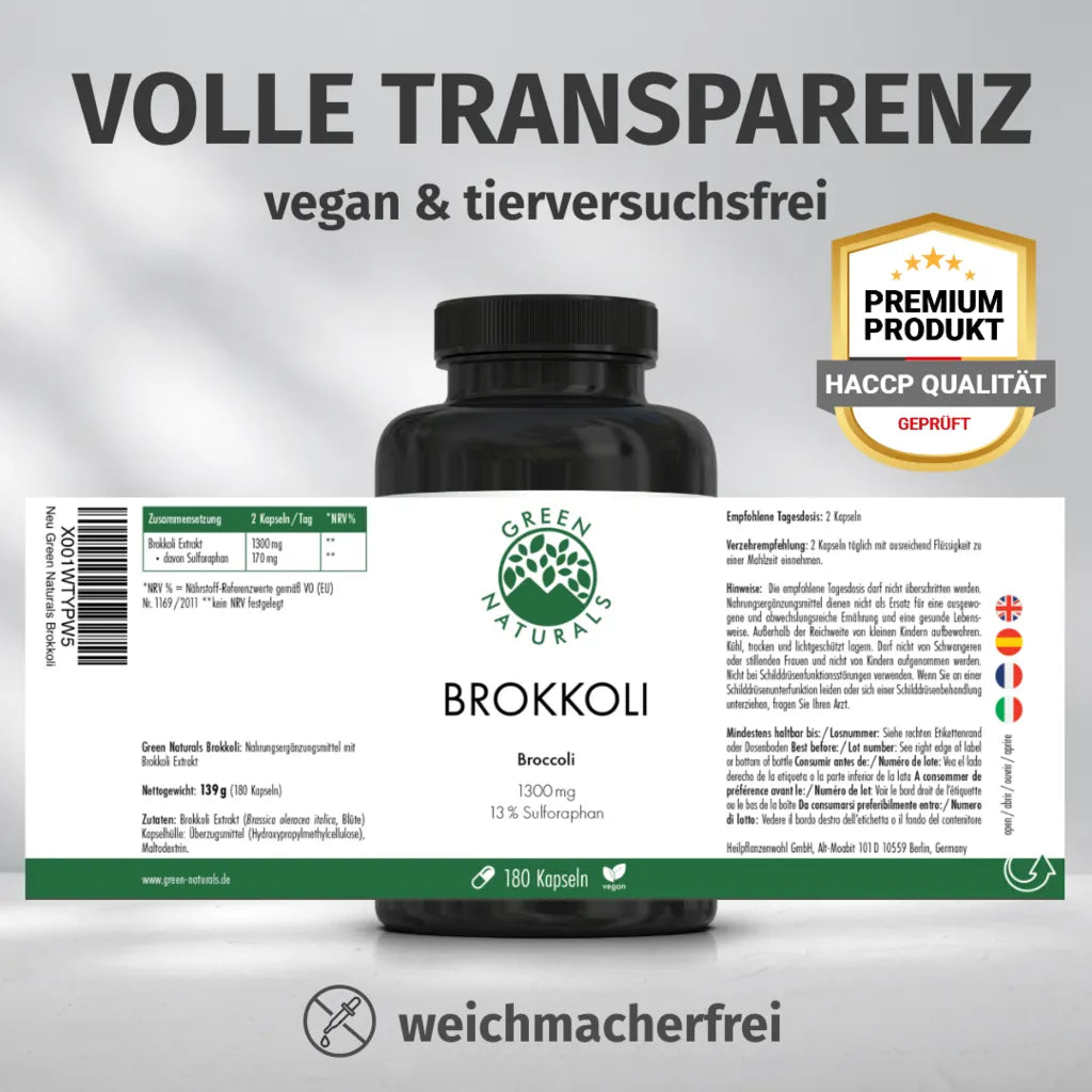 Brokkoli Kapseln (Sulforaphan)