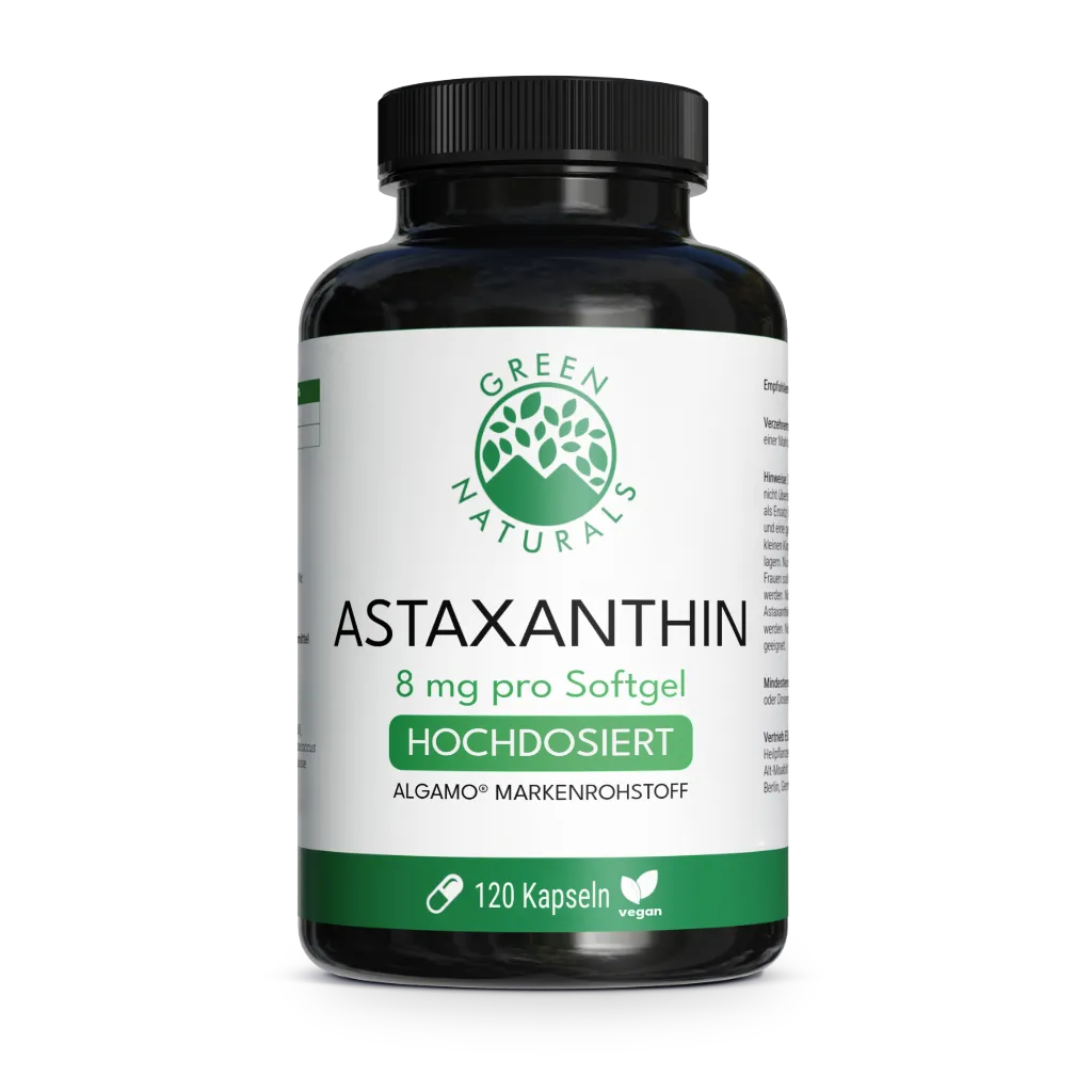 Astaxanthin Kapseln • 8 mg • Algamo® Markenrohstoff Produktbild