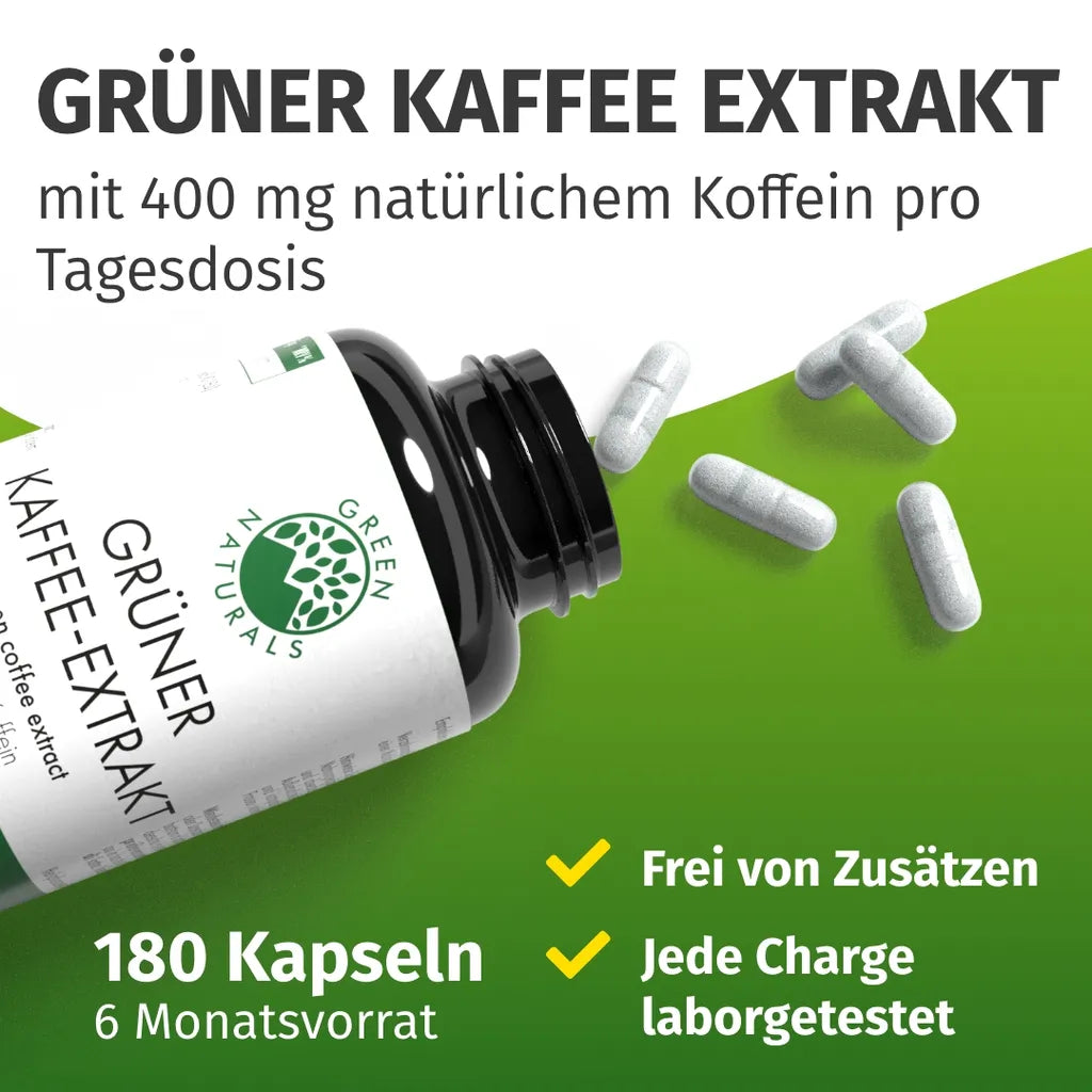 Grüner Kaffee (Natürliches Koffein)