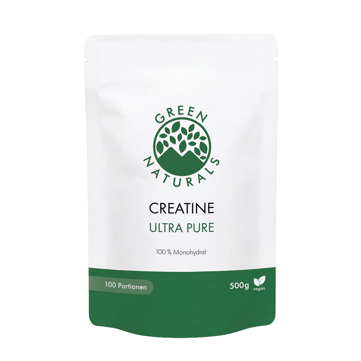 GREEN NATURALS® Creatine Ultra Pure in polvere - 4,4 g di creatina/dose giornaliera