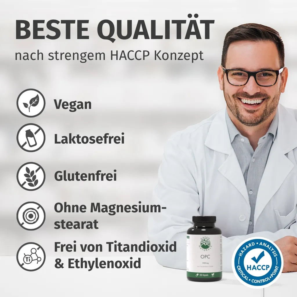 OPC aus Traubenkern-Extrakt (1.000 mg)