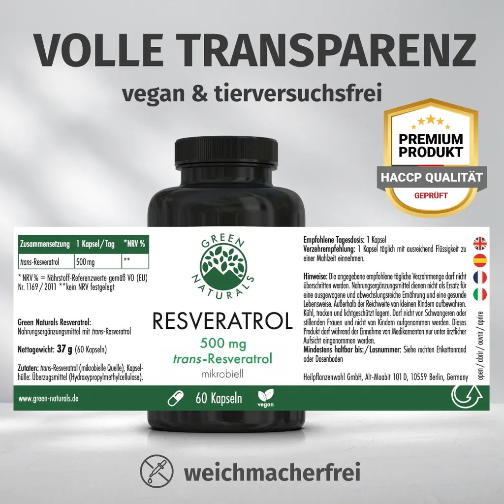 Trans-Resveratrol (60 Kapseln)