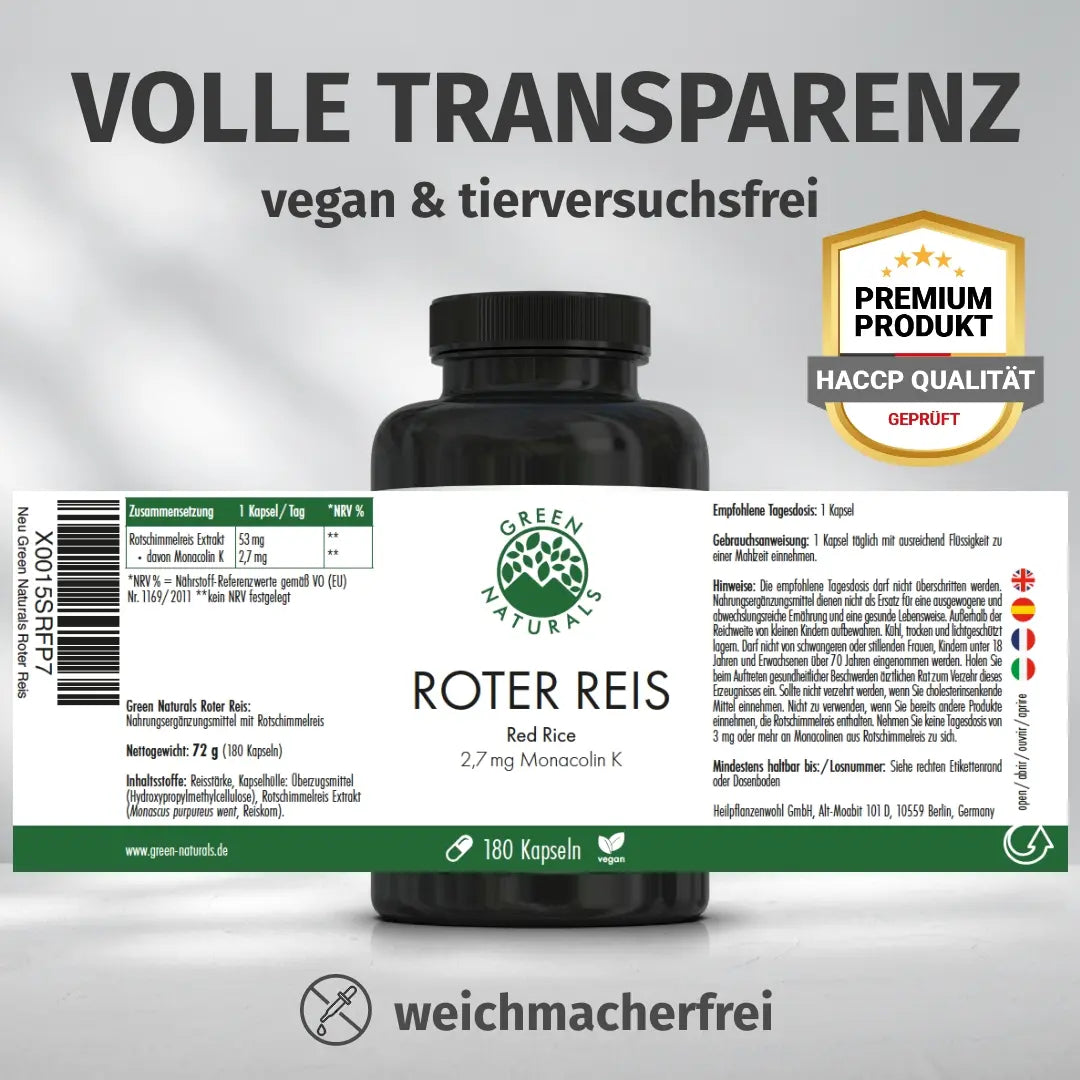 Roter Reis - mit Monacolin K
