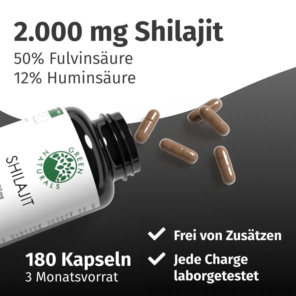 Shilajit ultra-hochdosiert (2000 mg)