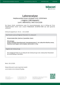 Laboranalyse L-Arginin Charge 088255001G