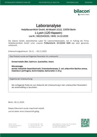 Laboranalyse L-Lysin Charge 082254302G