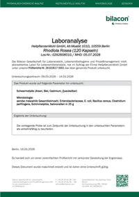 Laboranalyse Rhodiola Rosea 029260801G
