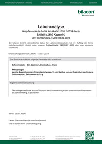 Laboranalyse Shilajit Charge 072242502G