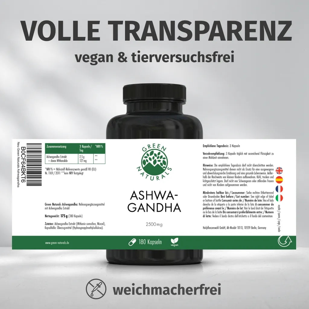 Ashwagandha Extrakt (2.500 mg)