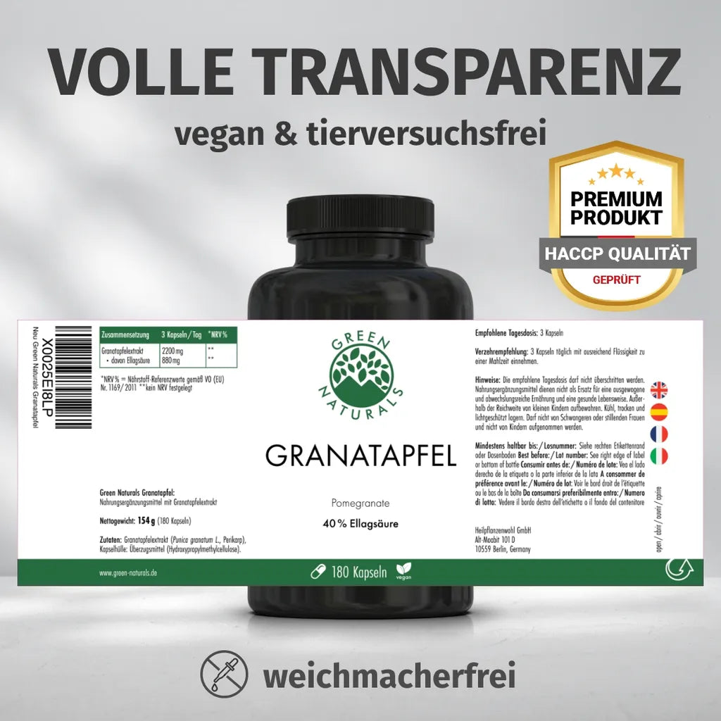 Granatapfel Kapseln (40% Ellagsäure)