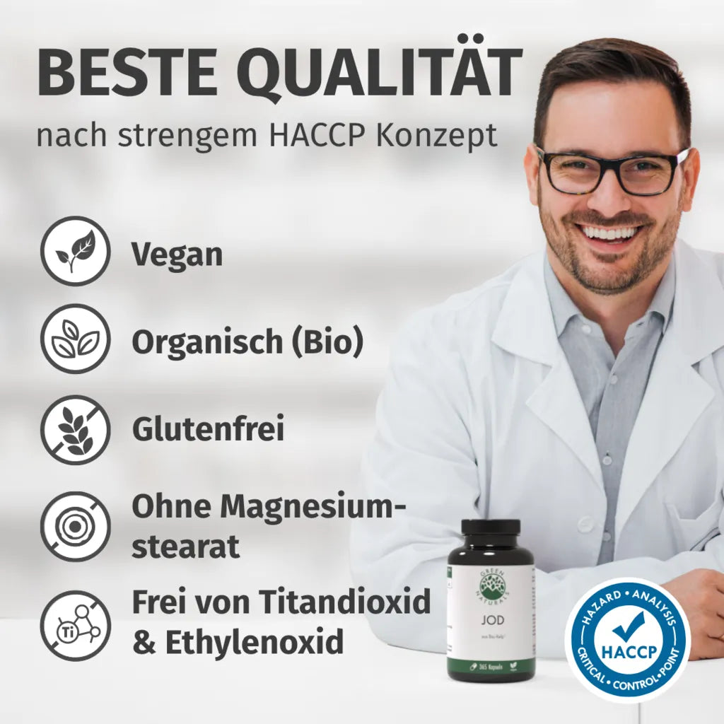Iodio da alghe biologiche (365 giorni)