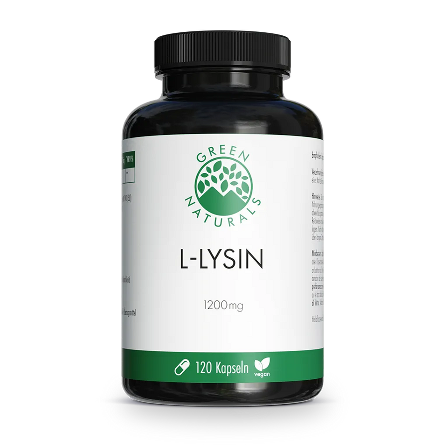 Cápsulas de L-lisina • 1200 mg • obtenidas mediante fermentación