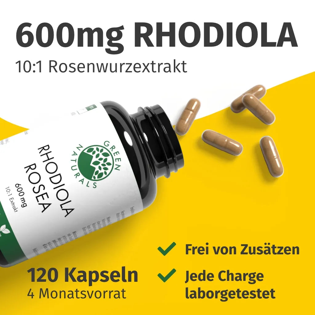 Rhodiola Rosea Kapseln • 500 mg • 3 % Salidroside