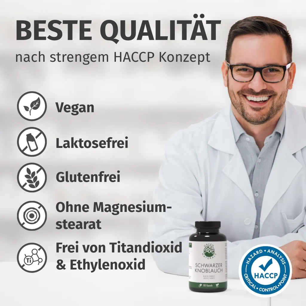 Schwarzer Knoblauch (750 mg, Bio)
