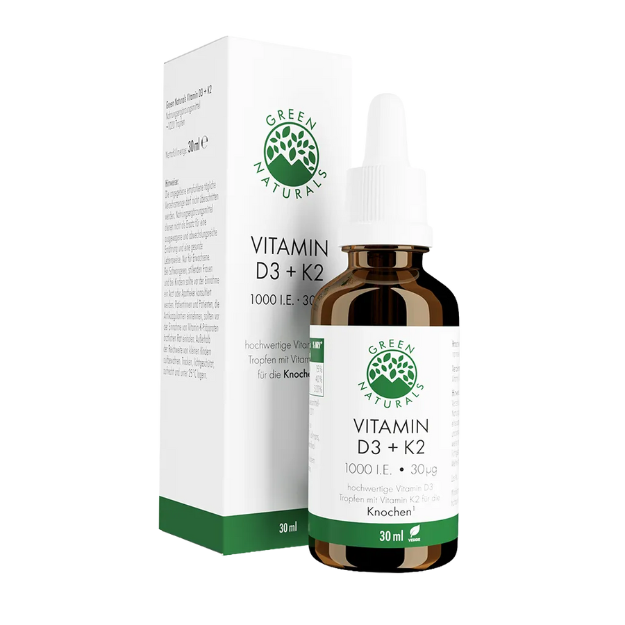 Vitamina D3 K2 gocce con K2VITAL® - 1000 UI D3 + 30 µg K2 + vitamina E | 30 ml