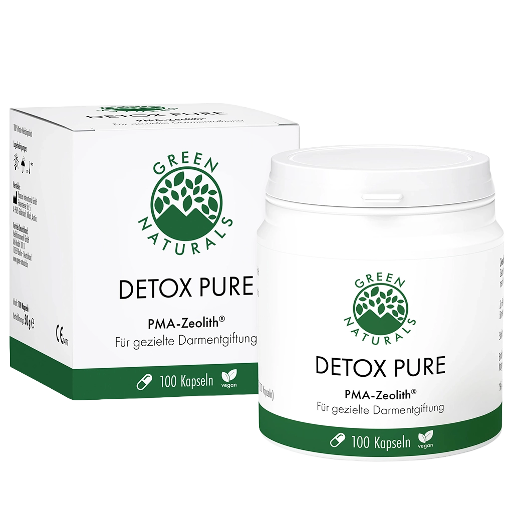 Detox Pure zeolite capsule con PMA-Zeolite® - dispositivo medico 100% naturale per la detox intestinale | 100 capsule