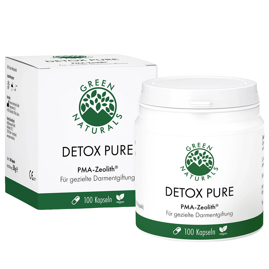 Detox Pure zeolite capsule con PMA-Zeolite® - dispositivo medico 100% naturale per la detox intestinale | 100 capsule