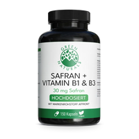 Safran Kapseln mit Affron® - 30 mg Extrakt + Vitamin B1 & B3 | 150 Kapseln