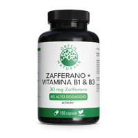 Zafferano in capsule con Affron® - 30 mg di estratto + vitamine B1 e B3 | 150 capsule