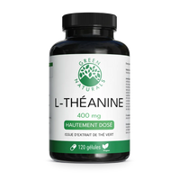 Gélules de L-Théanine issue d'extrait de thé vert - 400 mg fortement dosé | 120 gélules