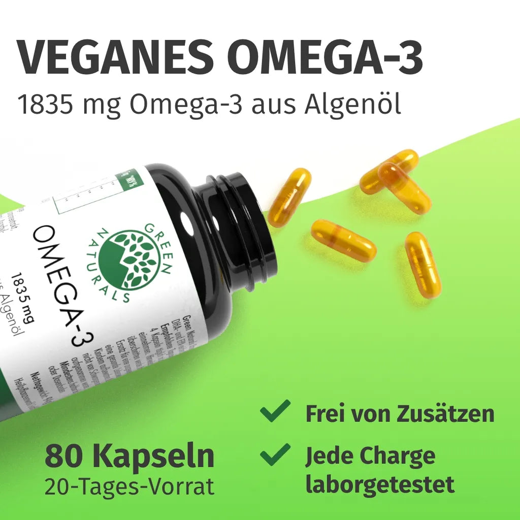 Omega 3 (vegan aus Algenöl)